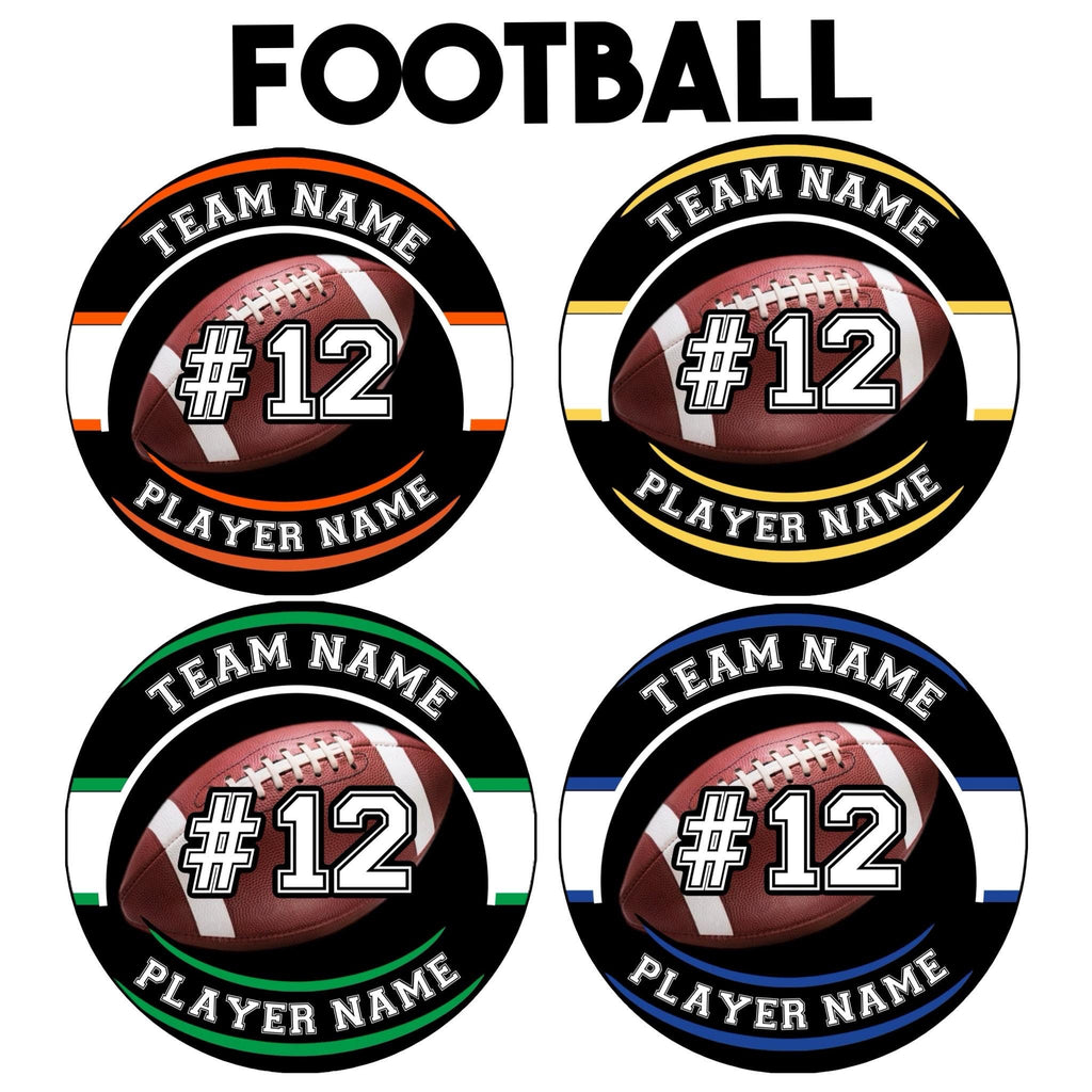 Sports Pinback Buttons with Player Name and Number - 2.25” or 3”