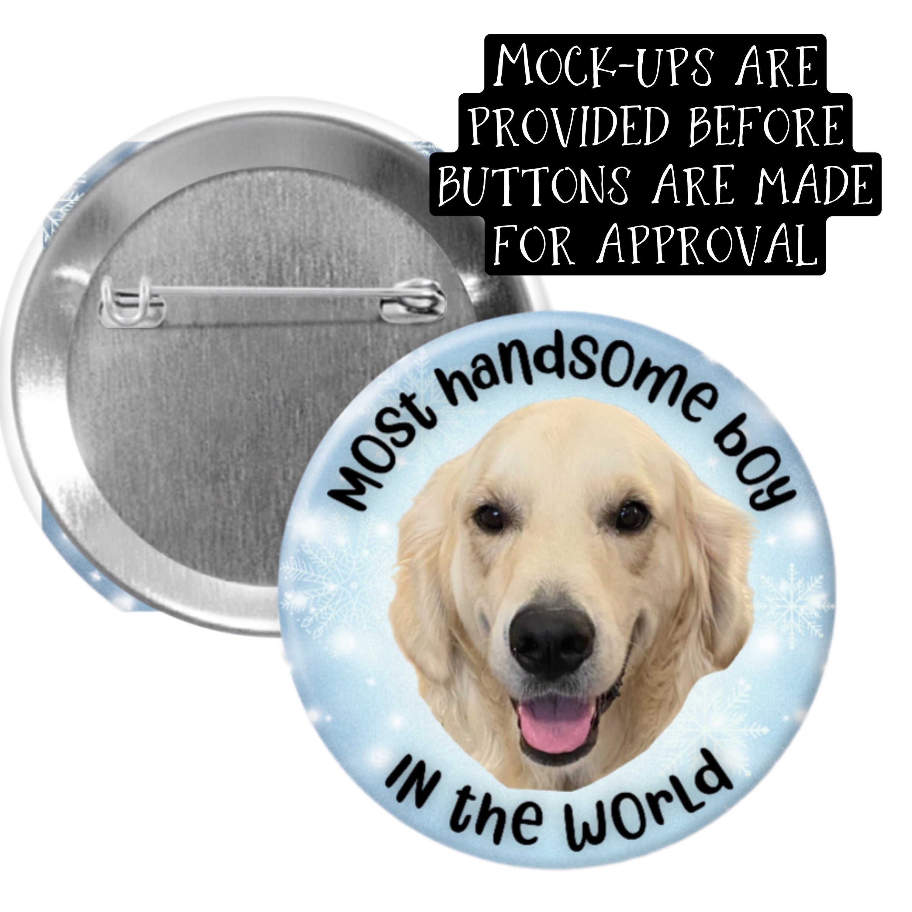 Floating head Pinback button - 2.25” or 3”