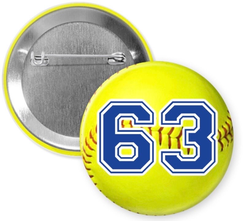 Personalized Sports Team Pinback Button - 2.25” or 3”