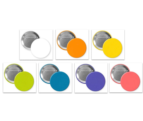 Blank Pinback Button for DIY projects - 1.25", 2.25" or 3"
