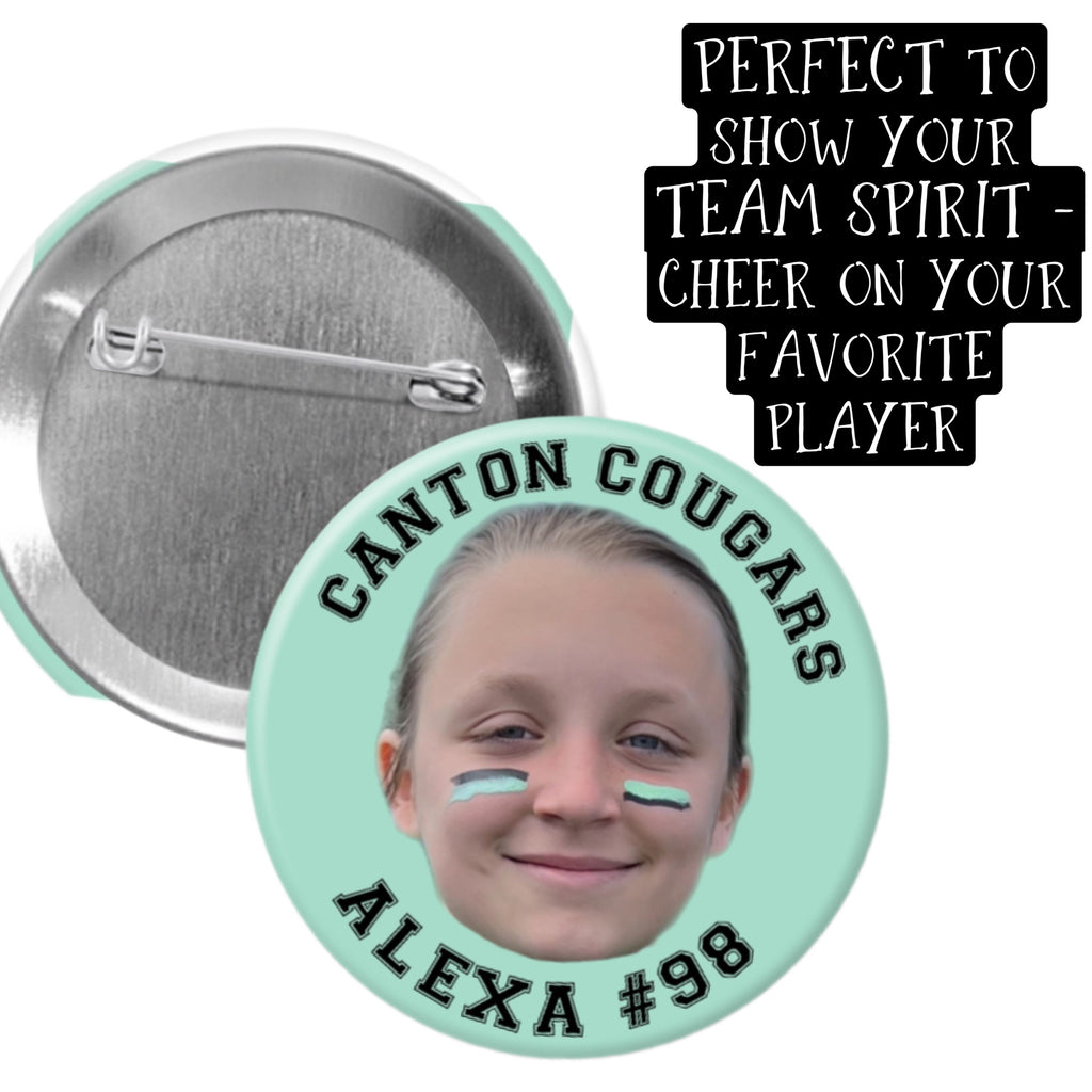 Floating head Pinback button - 2.25” or 3”