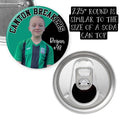 Personalized Photo Sports Team Pinback Buttons - 2.25” or 3”
