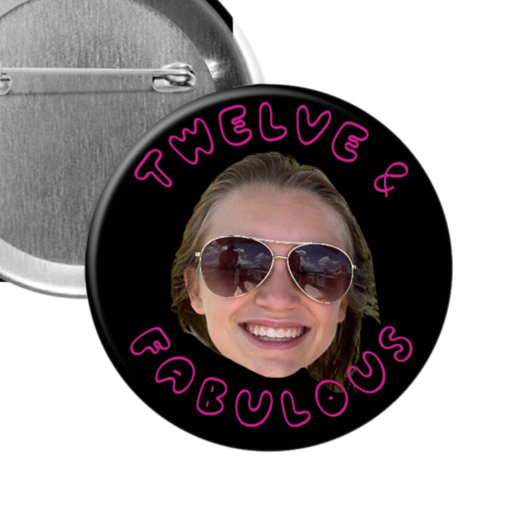 Floating head Pinback button - 2.25” or 3”