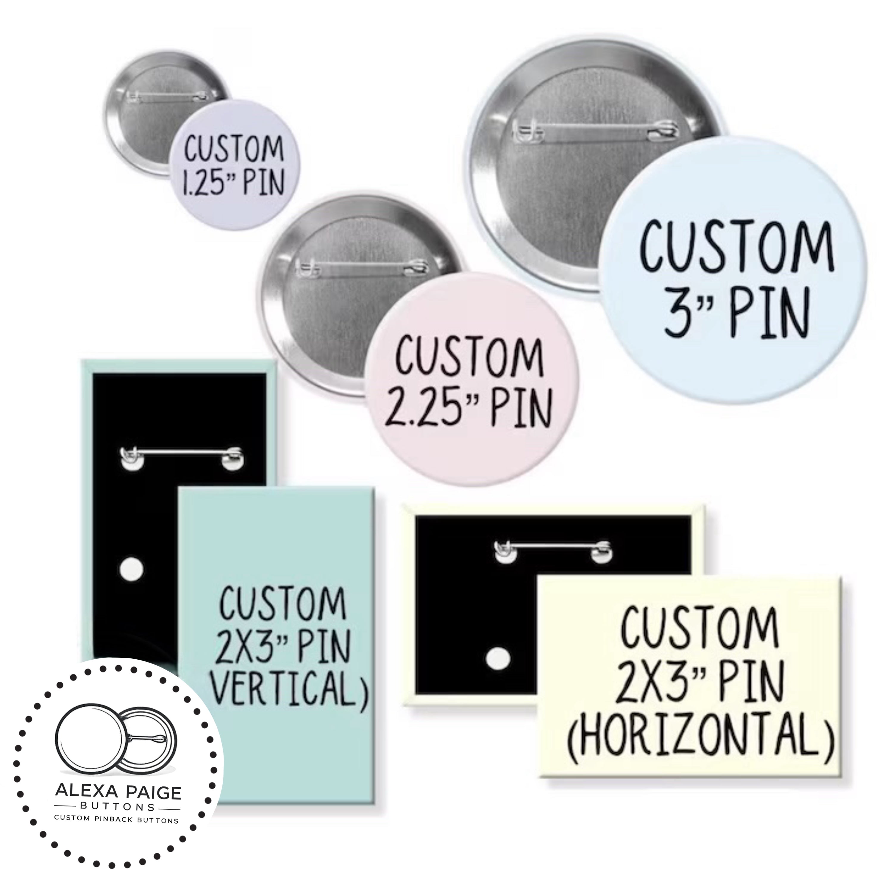 Custom Pinback Buttons Personalized for any Occasion