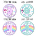 Birthday Pinback Buttons - 2.25” or 3”