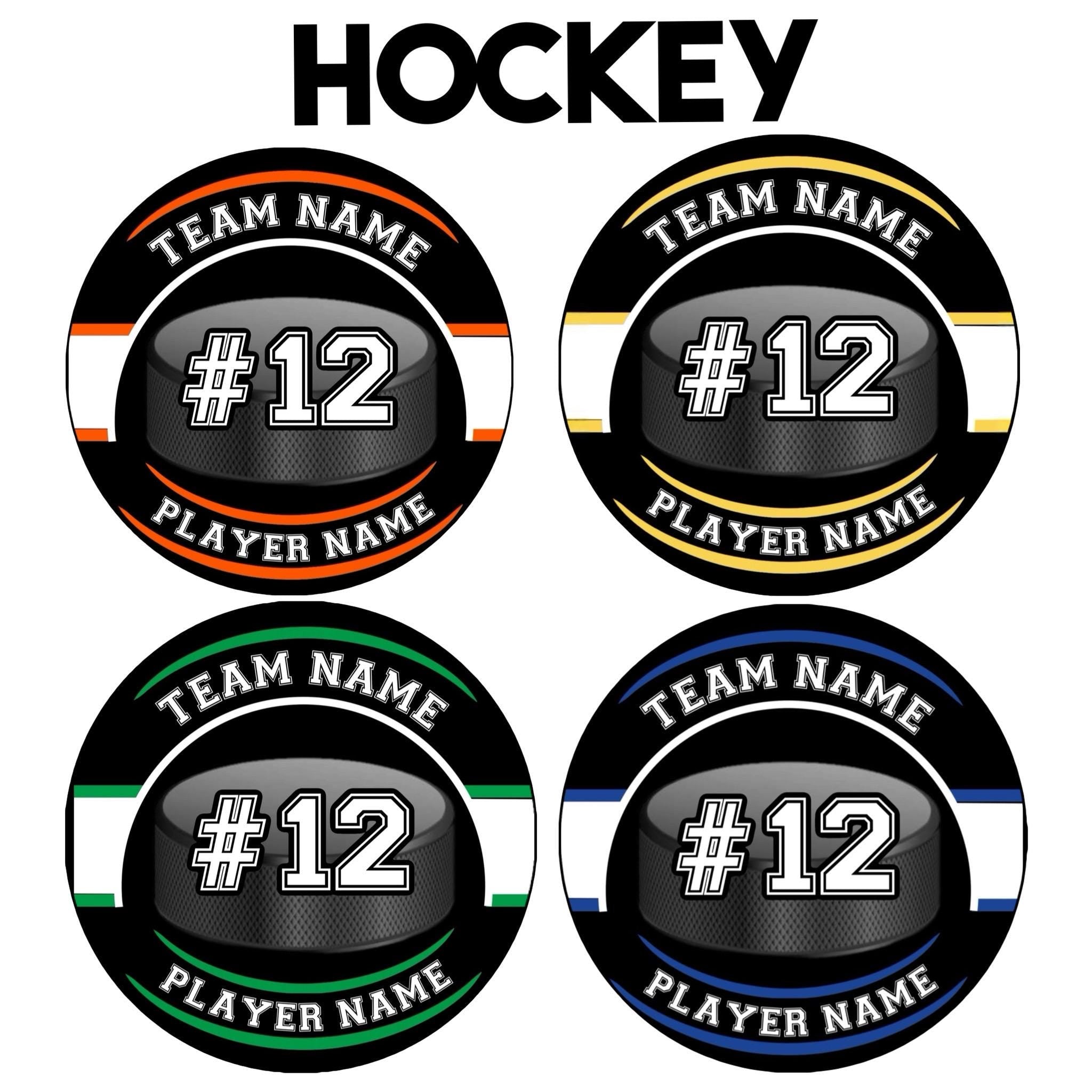 Sports Pinback Buttons with Player Name and Number - 2.25” or 3”